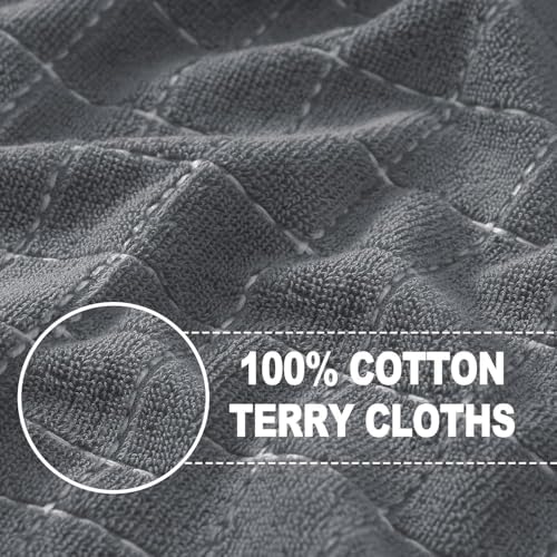 Homaxy 100% Cotton Terry Kitchen Towels, 2 Pack - Image 2