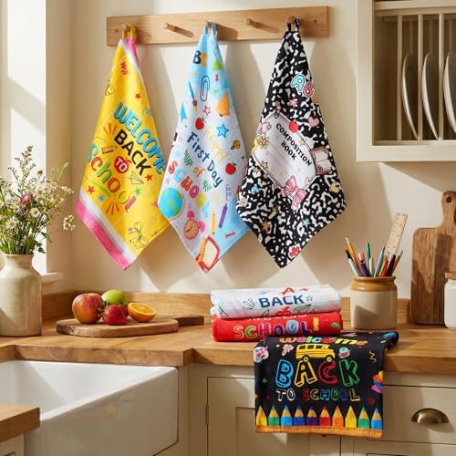 Breling 6 Pack Back to School Hand Towels First Day Classroom 14 X 21 in - Image 2
