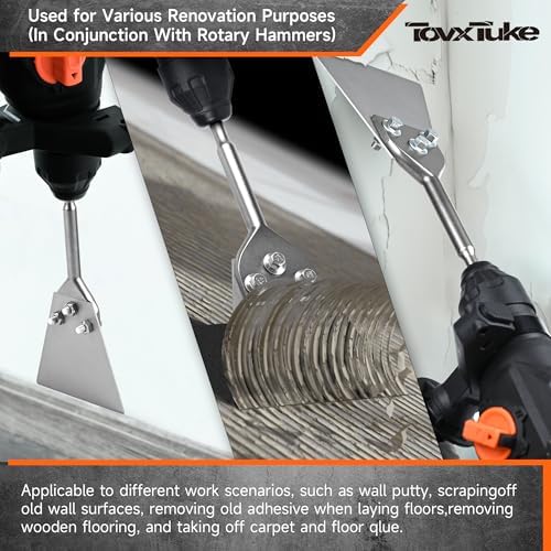 TovxTuke SDS Plus Floor Scraper Chisel, 5 X 11 Inch Tile Removal Bit - Image 6