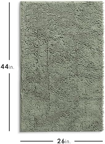 Hearth & Harbor Bathroom Rugs, Chenille Bath Mat - Image 2