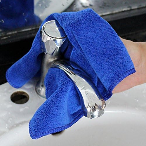 400 GSM Microfiber Cleaning Cloths, Ultra Absorbent Lint Free Reusable Towels - Image 4