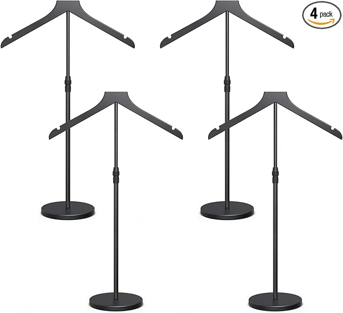 4 Pack Shirt Display Stand, 18-34 Inch Height Adjustable Mannequin Torso by OLV