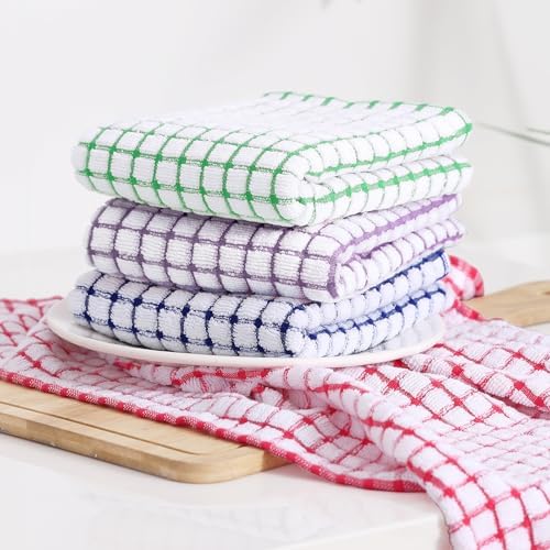 Kitinjoy Cotton 5 Pack Terry Kitchen Towels - Image 5