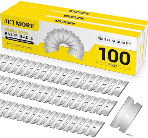 JETMORE 300 Pack Utility Razor Blades, Razor Blades Refills by Jetmore