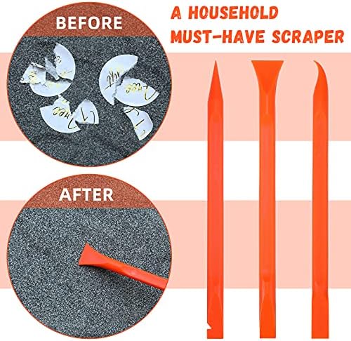 Minatee 18 Pcs Carbon Fiber Plastic Scrapers Cleaning Tool Non-scratch Plastic - Image 4