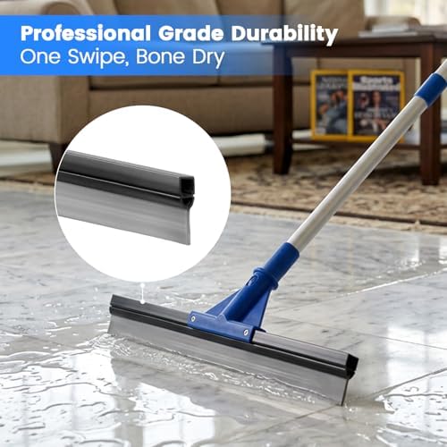 Floor Squeegee for Concrete Floor, Rubber Broom - Image 4