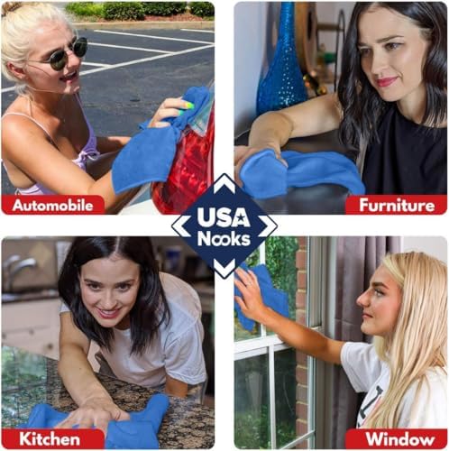 USANOOKS Premium 300GSM Microfiber Cleaning Cloth - Image 7