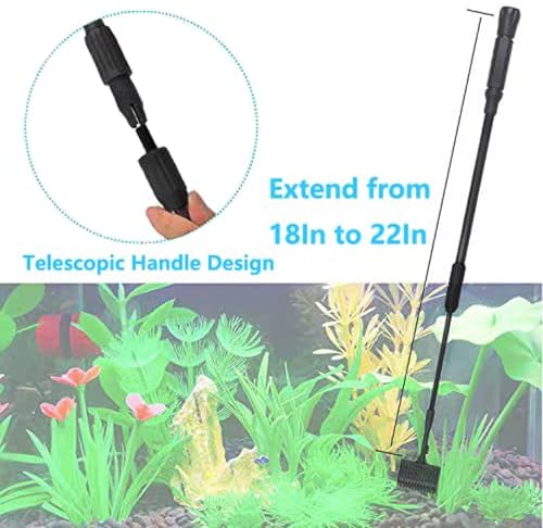 Carefree Fish 7IN1 Aquarium Cleaning Tools Long Handle Algae Scraper - Image 5
