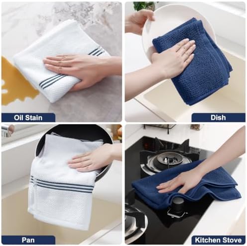 Homaxy Dual Design Cotton Kitchen Towels - Image 5