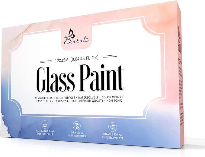 Bearals Glass Paint, Stained Glass Painting, Non-Toxic Glass Paint - Image 6