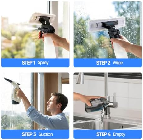 Window Vacuum Squeegee Cordless, Window Vacuum Cleaner - Image 5