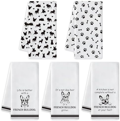 French Bulldog Kitchen Dish Towel by RHORSE