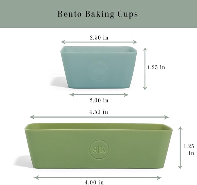 The Silicone Kitchen Reusable Silicone Bento Baking Cup, BPA Free, Dishwasher - Image 3