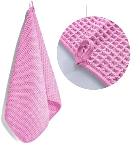 POLYTE 430 GSM Poly Blend Microfiber Quick Dry Waffle Hand Towel, 16x30 in - Image 3