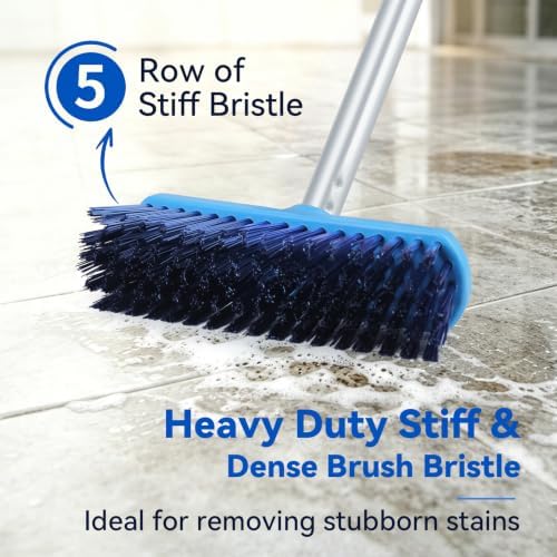 YONILL Deck Scrub Brush with Long Handle - Image 2