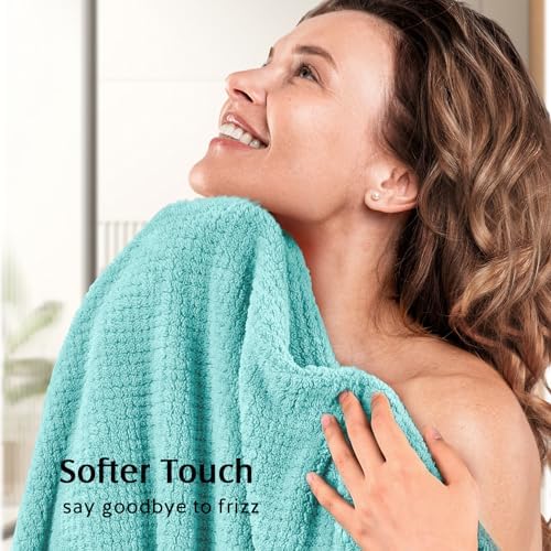 YFONG 2 Pack Large Microfiber Hair Towel Wrap - Image 3