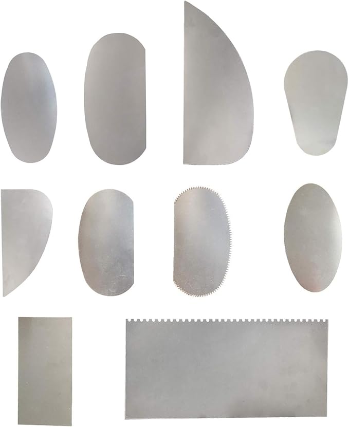 10pcs Steel Cutter Ceramic Tools, Sculpture Pottery Modeling Cutter Scraper for Polymer Clay Crafts