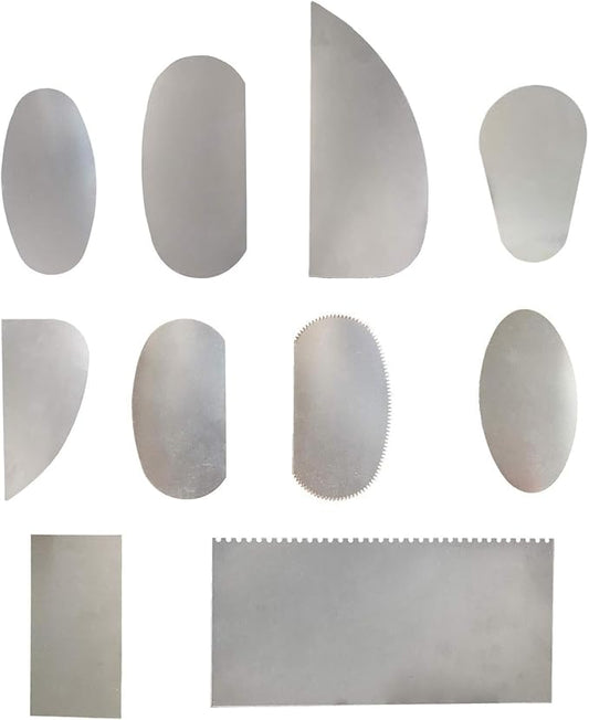 10pcs Steel Cutter Ceramic Tools, Sculpture Pottery Modeling Cutter Scraper for Polymer Clay Crafts