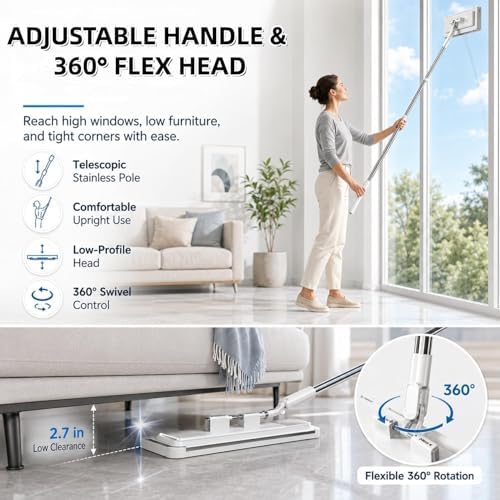 2027 Upgrade Hands Free Multi Purpose Flat Mop, The Zero Touch Mini Mop - Image 4