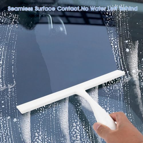 Shower Squeegee for Glass Doors, 11-Inch Silicone Squeegee - Image 4