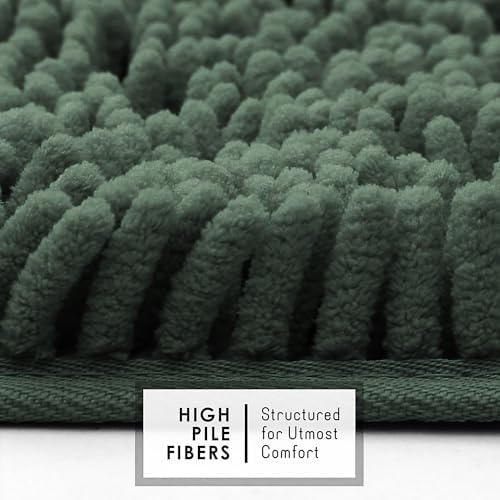Hearth & Harbor Bathroom Rugs, Chenille Bath Mat - Image 7