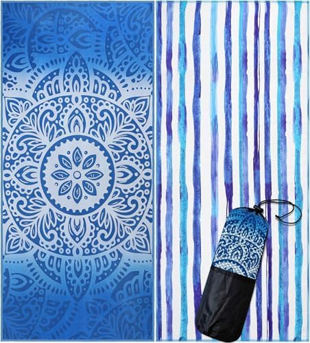 Utopia Towels Thin Lightweight Microfiber Printed Beach Towel 32x71 Inch by UTOPIATOWELS