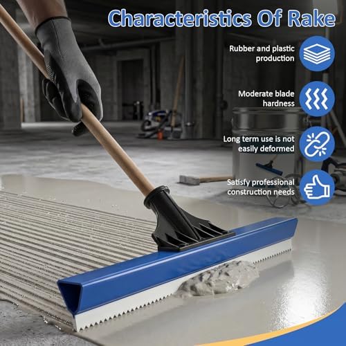 2 Pack 16 Inch Epoxy Floor Squeegee, Notched Squeegee - Image 2