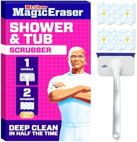 Mr. Clean Magic Eraser Shower & Tub Scrubber, Bathroom Cleaner, All in One by MrClean