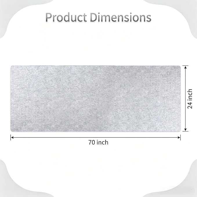 Wool Pressing Mat 70"x 24" 0.5 Inch Thick Ironing Board - Image 2