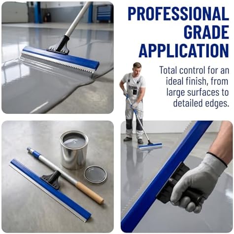 Generic Squeegee for Epoxy Floor Notched Serrated Flat Soft Rubber Rake Cement - Image 3