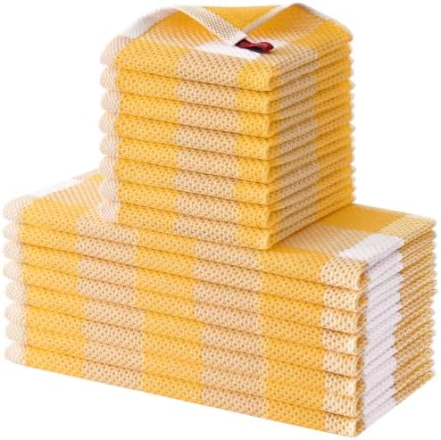 Homaxy Kitchen Towels and Dishcloths Set of 16 by Homaxy