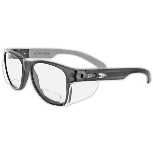 MAGID Y50 Safety Glasses for Construction | Black Frame — 72-Pack, ANSI Z87.1+ by MagidGloveSafety