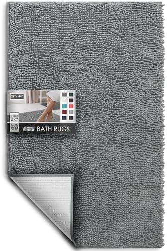 Hearth & Harbor Bathroom Rugs, Chenille Bath Mat by HearthHarbor