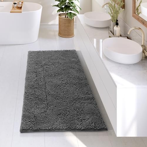 Hearth & Harbor Bathroom Rugs, Chenille Bath Mat by HearthHarbor