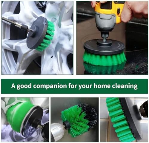 8 Pcs Drill Brush Attachment Set, Power Cleaning Scrub Brush Kit - Image 6