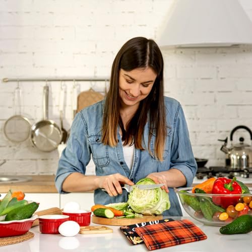 Bencailor 4 Pcs Fall Kitchen Towels Maple Leaves Hand Dish Towels Gift - Image 5