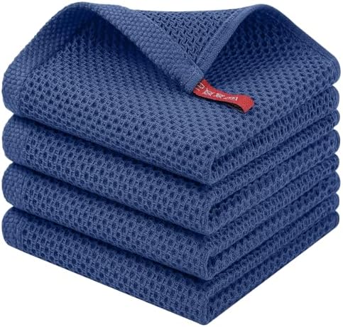 Homaxy 100% Cotton Waffle Weave Kitchen Dish Cloths by Homaxy