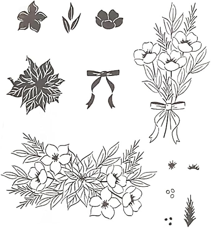 2025-2026 Stamps and Dies for Card Making, Stamps and Dies Set 2025 for Christmas and Halloween, Die Cut DIY Various Festivals Album Scrapbooking Birthdays Greeting Card (M4284)
