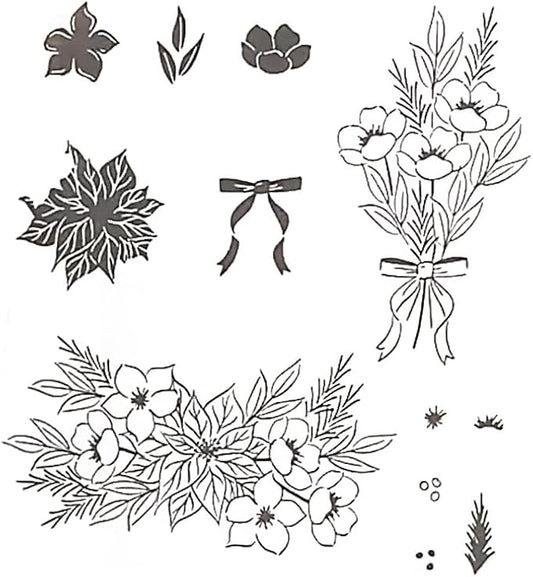 2025-2026 Stamps and Dies for Card Making, Stamps and Dies Set 2025 for Christmas and Halloween, Die Cut DIY Various Festivals Album Scrapbooking Birthdays Greeting Card (M4284)
