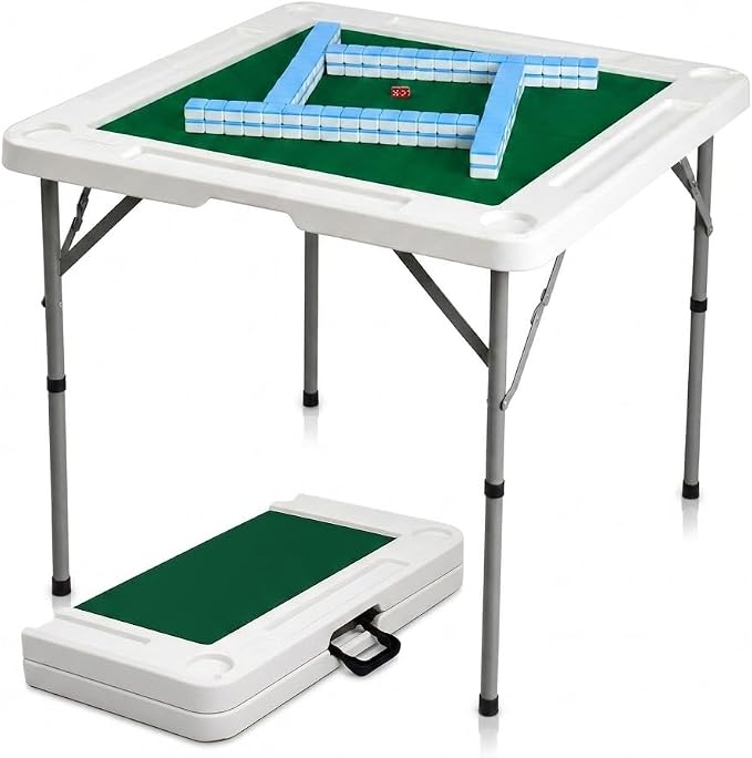 Byliable 34.6" Folding Mahjong Table, Portable Game Table by Home