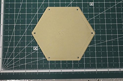 Hexagon Quilting Template Set - 1", 2", 3", 4", 5", 6", 7", 8", 9", 10", 11", 12" with 1/4" Seam Allowance - Durable Acrylic Templates for Quilting, Patchwork, Crafting, & Sewing Projects