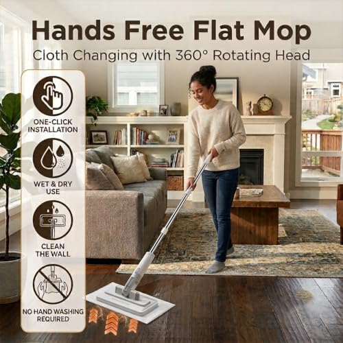 Hands Free Multi Purpose Flat Mop - Image 4