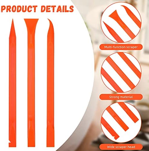 Minatee 18 Pcs Carbon Fiber Plastic Scrapers Cleaning Tool Non-scratch Plastic - Image 3