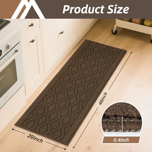 COSY HOMEER Kitchen Rugs and Mats 20"x48" Non Slip Kitchen Mats - Image 2