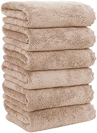 MOONQUEEN 6 Pack Premium Hand Towels by MOONQUEEN