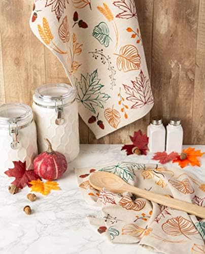 DII Fall Kitchen Towels for Kitchen Decorative Cotton Dish Towel Set, Autumn - Image 5