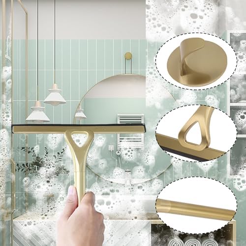 8.9x8.7inch Gold Shower Squeegee Window Squeegee - Image 3