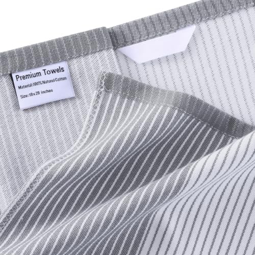Homaxy Premium 100% Cotton Kitchen Towels 18"x28", 4 Pack - Image 3