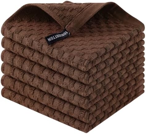 Homaxy 100% Cotton Terry Dish Cloths by Homaxy