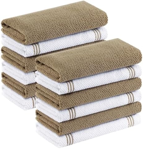 Homaxy Dual Design Cotton Kitchen Towels by Homaxy